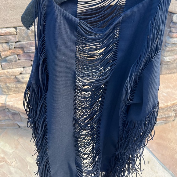 PilyQ Haute Summer black Poncho bathing suit cover up one size - Picture 10 of 15